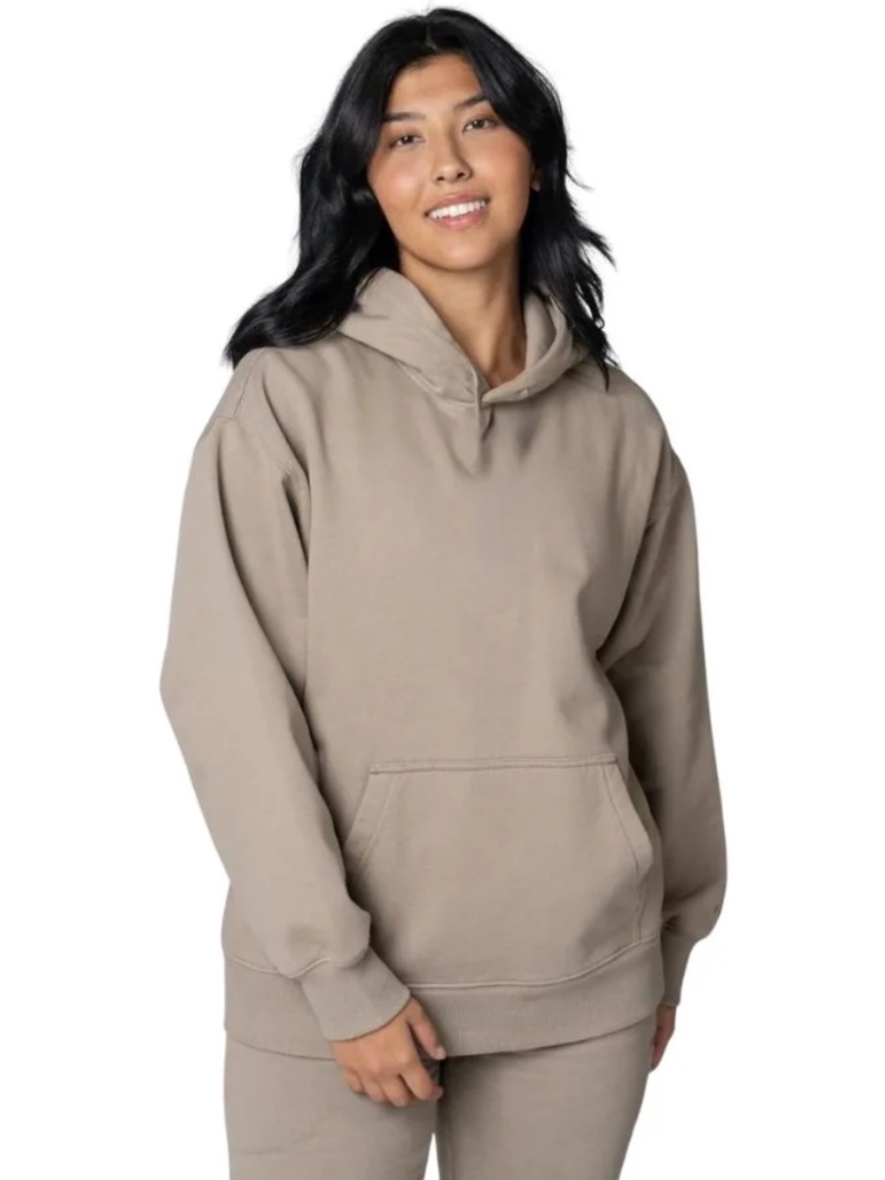 🌸2/$12🌸 Tuff Athletics Cotton Blend Oversized Hoodie Taupe Large